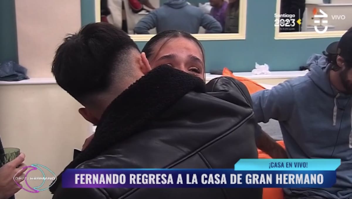 Fernando Altamirano y su reencuentro con Alessia Traverso. Foto: CHV.