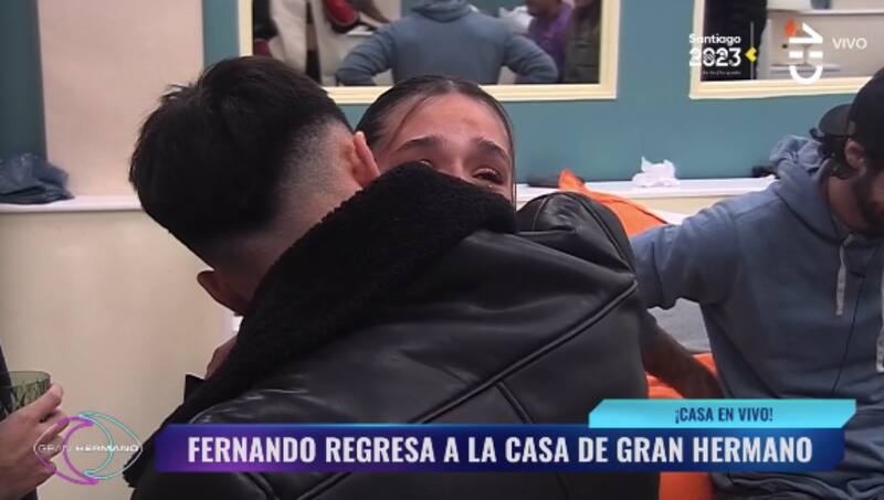 Fernando Altamirano y su reencuentro con Alessia Traverso. Foto: CHV.