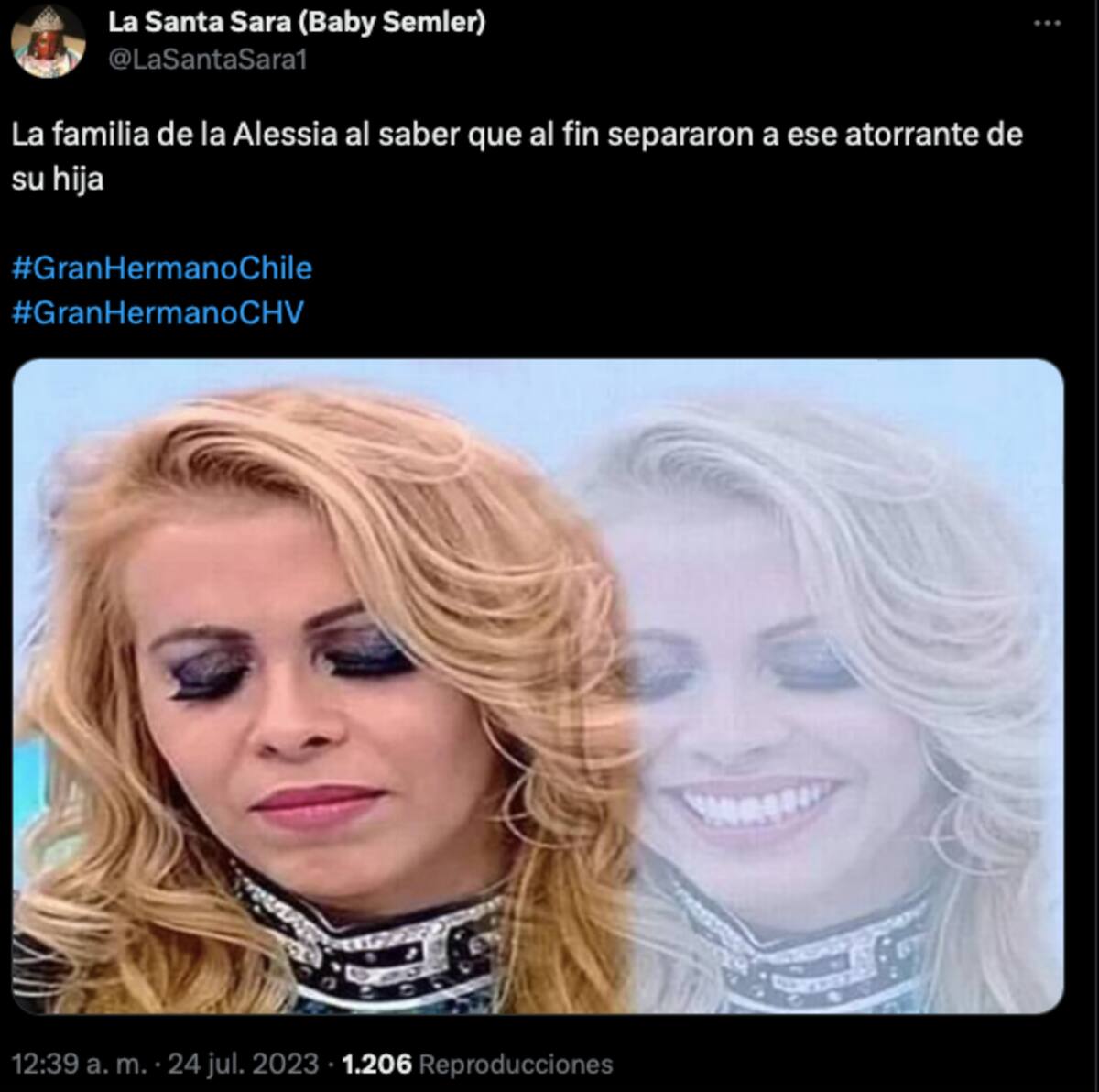 Los memes del encuentro de familias de Fernando Altamirano y Alessia Traverso. Foto: Twitter