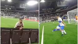 VIDEO| Chiqui Cordero tomó el celular de un hincha de la UC, grabó en pleno Claro Arena y este fue el resultado