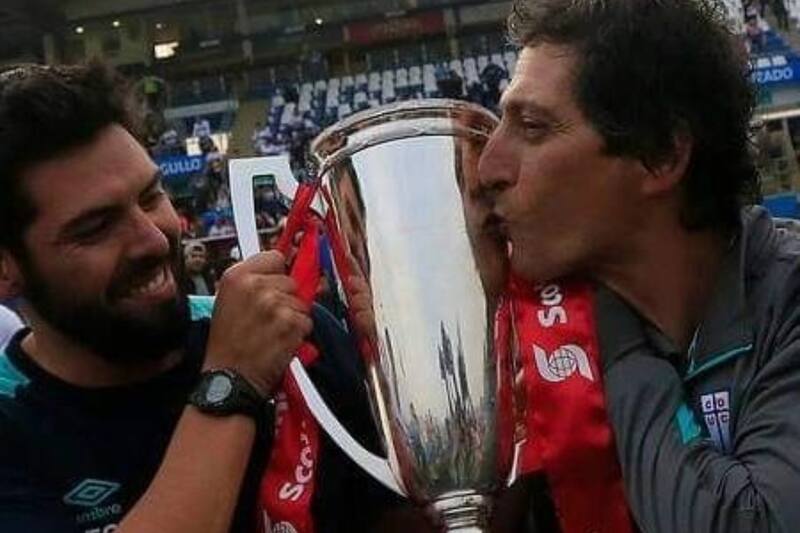 Fernando Gutiérrez logró dos títulos nacionales y una Copa Chile en su paso por Universidad Católica como ayudante de Mario Salas (Foto: fernandogutierrezdt)