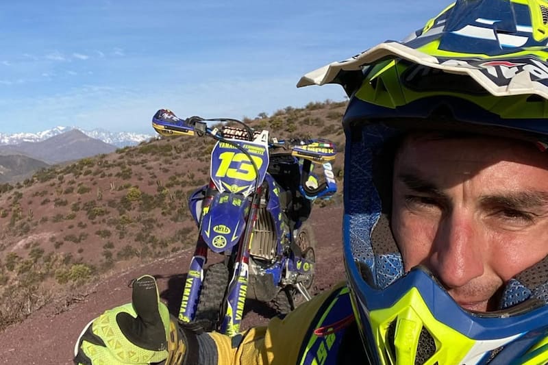 El Zorrito empezó a correr en moto tras dejar el fútbol.