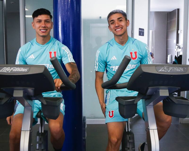 Ambos futbolistas se sumaron a la pretemporada de la U. @udechile