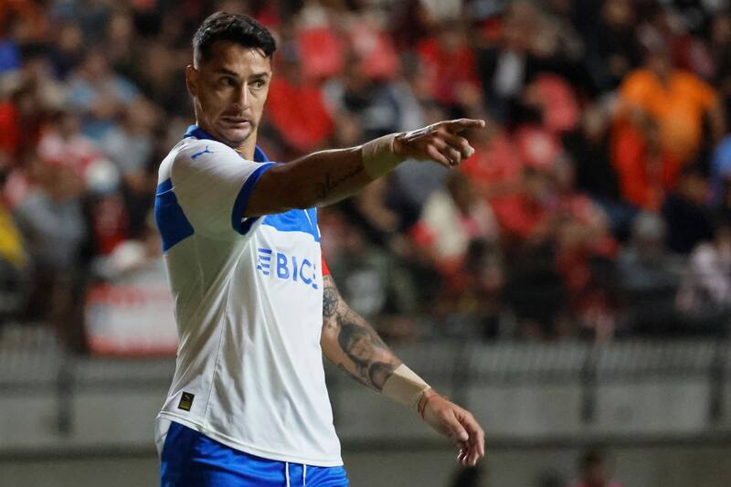 El goleador de la UC está suspendido para el partido ante Audax Italiano. Foto: Agencia Aton.