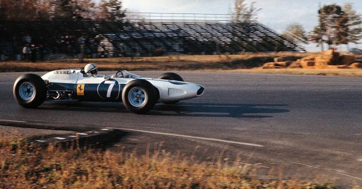 Ferrari corrió con blanco y azul en 1964 Foto: Archivo de Ferrari