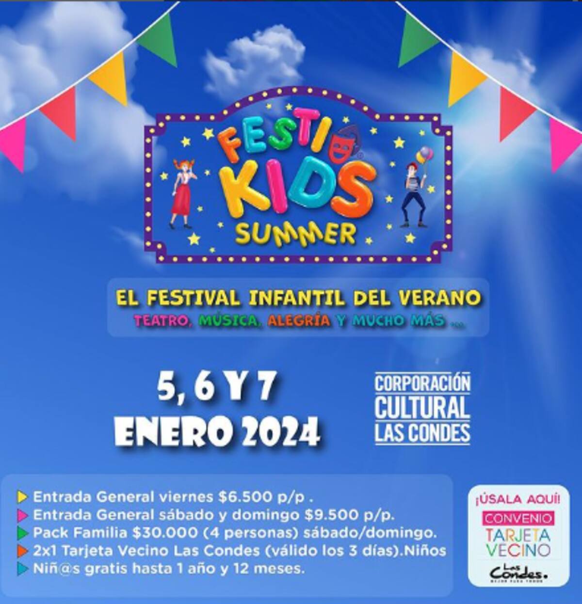 Estos son los valores del Festikids Summer 2024.