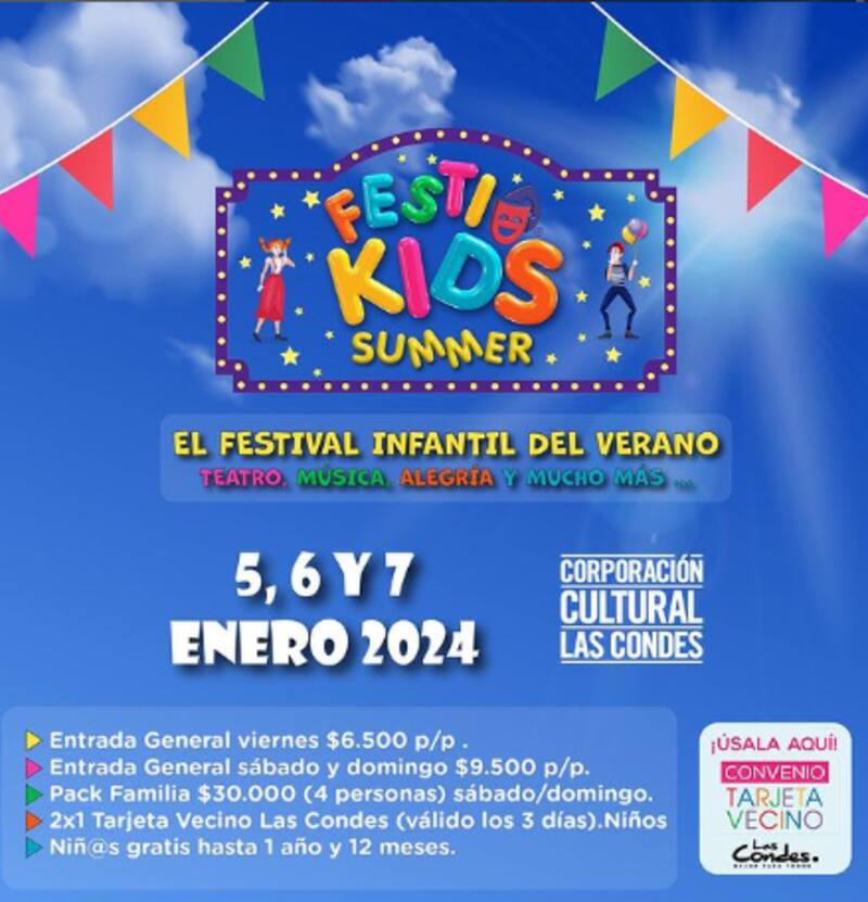 Estos son los valores del Festikids Summer 2024.
