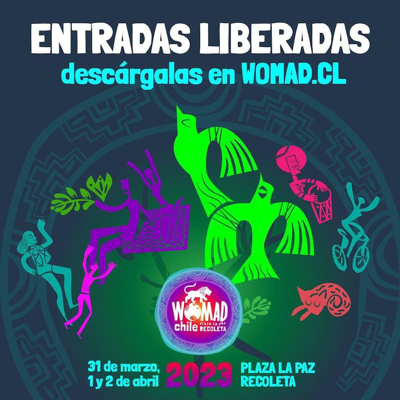 El evento se desarrollará durante tres días y contará con más de 20 artistas. Créditos: @Womad_Chile