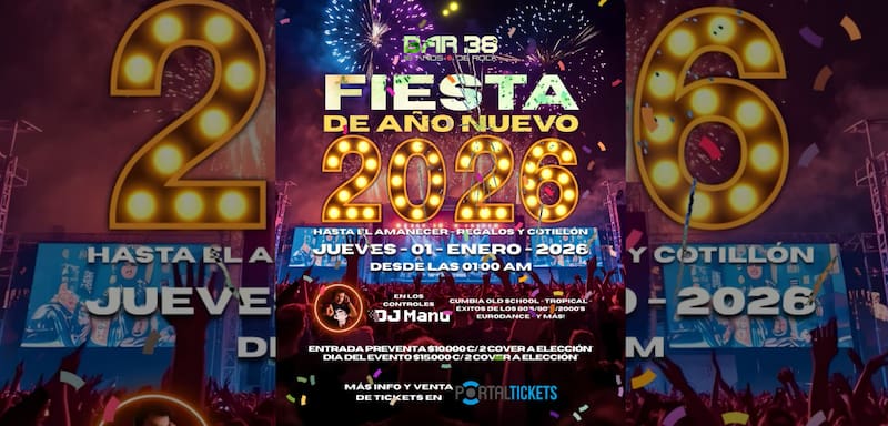 El evento se llevará a cabo en Bar 38, el que se ubica en Avenida Concha y Toro, en Puente Alto. Foto: PortalTickets.