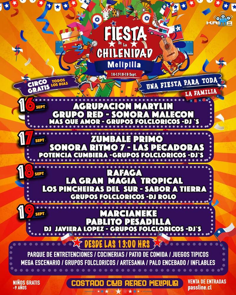 Cartel de Fiesta de la Chilenidad 2023.