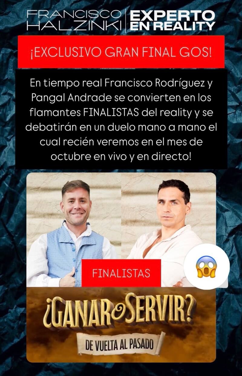 Finalistas de "Ganar o Servir"