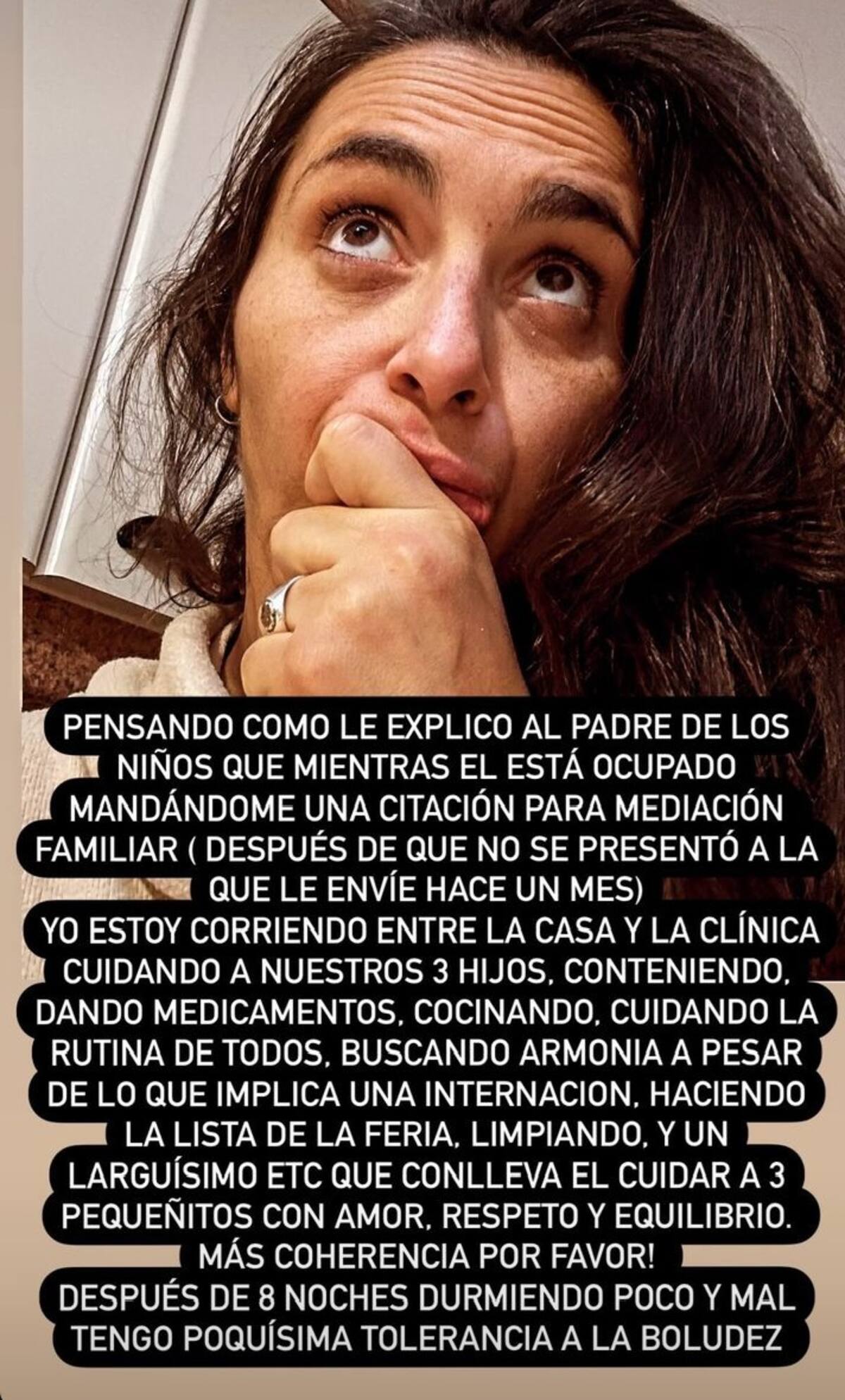 Fiorella Choca anunció posteriormente que su hijo fue dado de alta. Créditos: Instagram