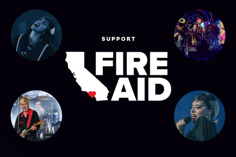 conoce a los artistas que tocarán en este concierto benéfico ante los incendios forestales en California.