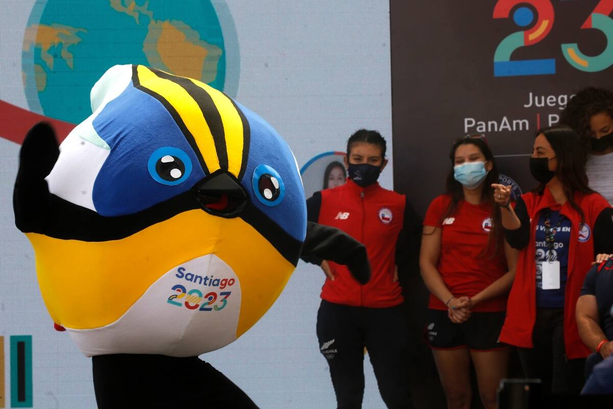, mascota oficial de estos Juegos Panamericanos. Foto: Agencia Aton.