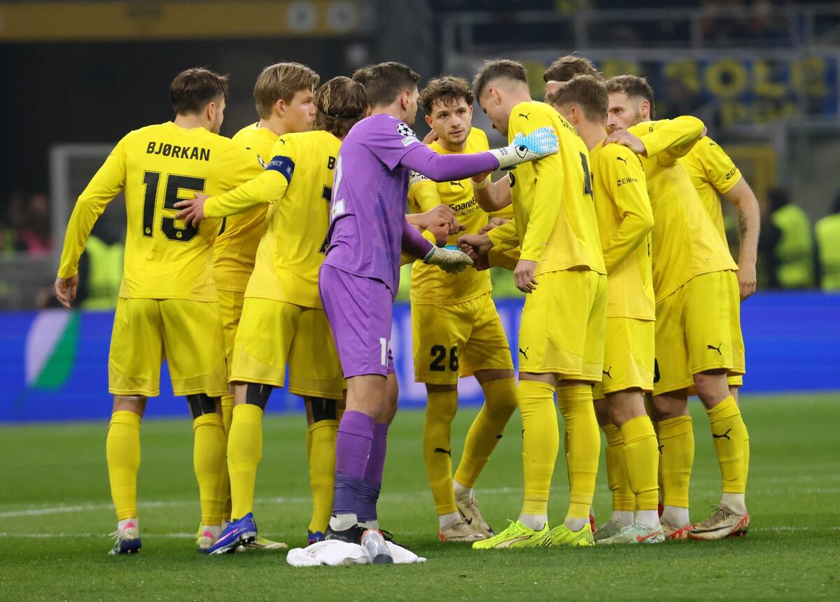Los noruegos le ganaron al Inter y estarán en los octavos de final de la Champions League. Foto: EFE.