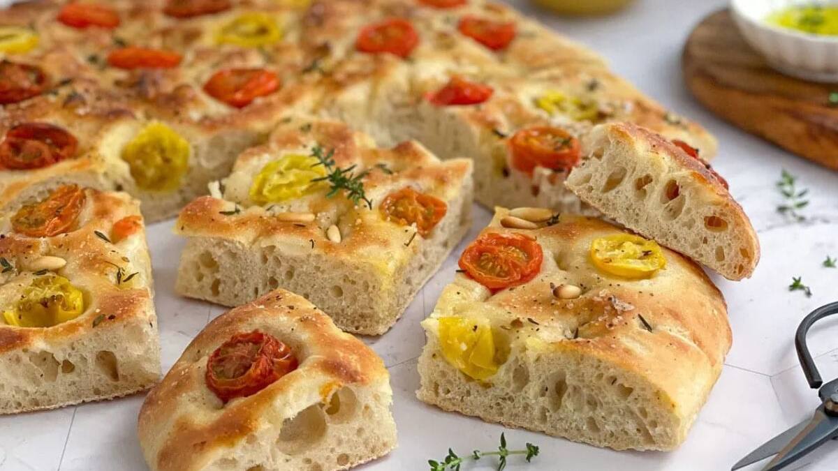 Receta fácil de focaccia italiana: perfecta para la hora del té en primavera