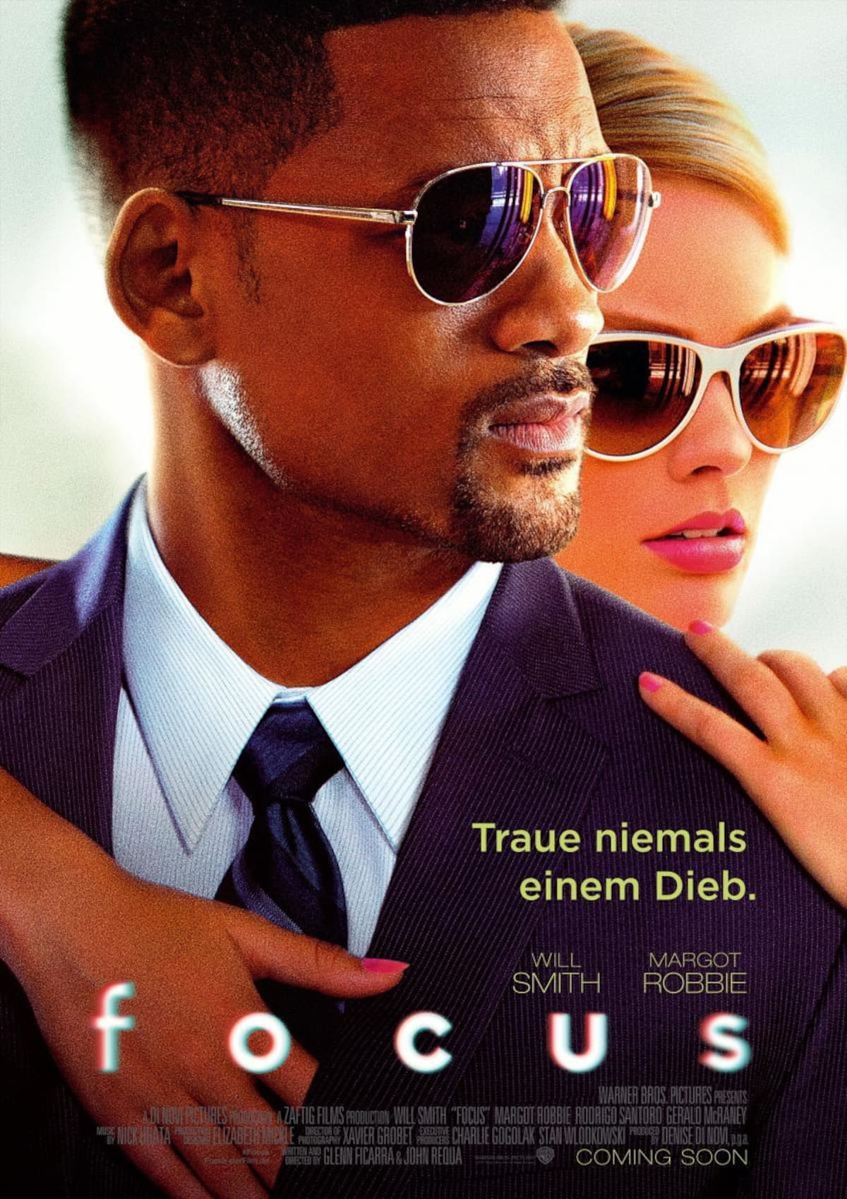 "Focus: Maestros de la Estafa" es protagonizada por Will Smith y Margot Robbie.