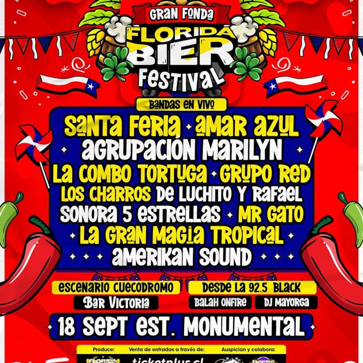 La Fonda Florida Bier Festival reunirá a todo el público cumbiero de la zona metropolitana.
