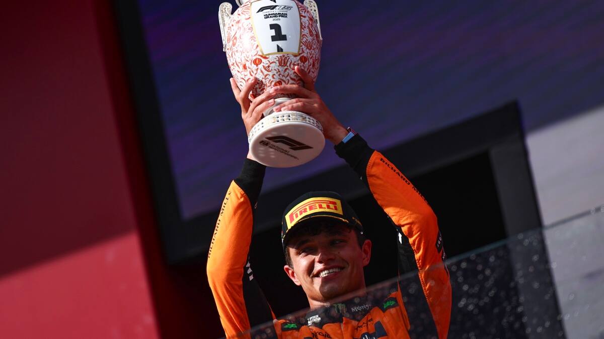 La Fórmula 1 es de McLaren: Lando Norris ganó en Hungría y le pisa los talones a Oscar Piastri