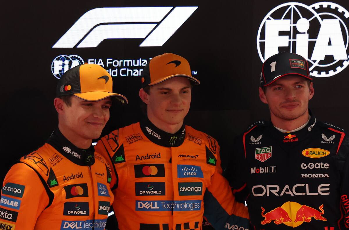 Oscar Piastri sorprende y se queda con la pole en Qatar, en plena batalla por el título de la F1