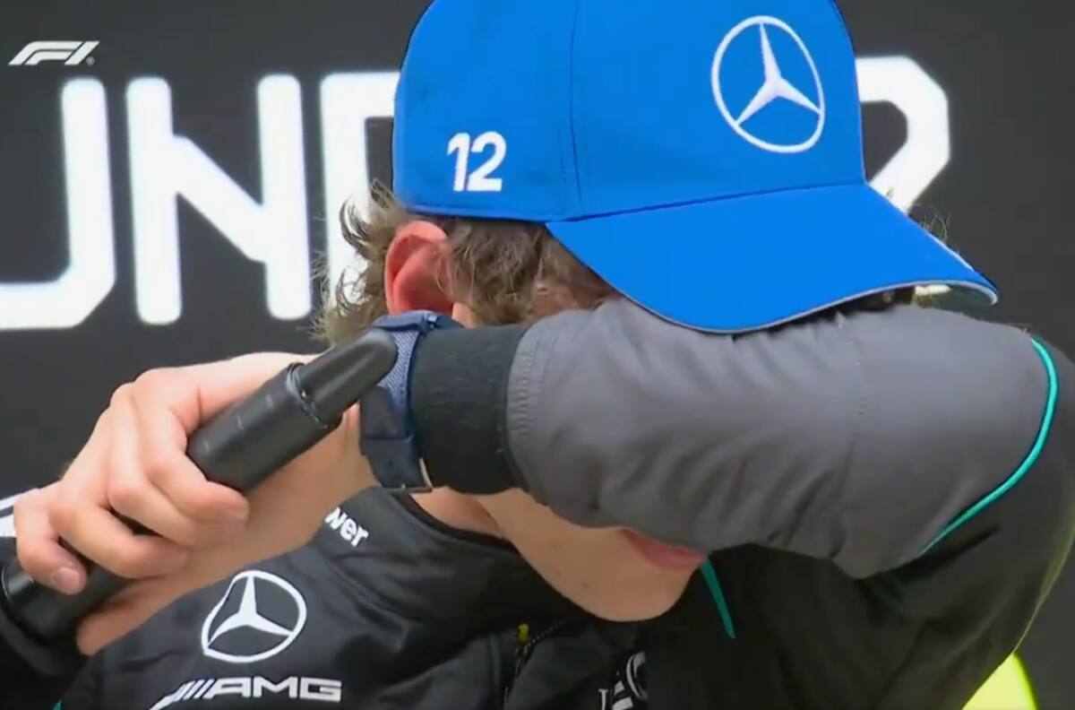 VIDEO | Imposible no emocionarse: las lágrimas de Kimi Antonelli tras ganar su primera carrera en F1