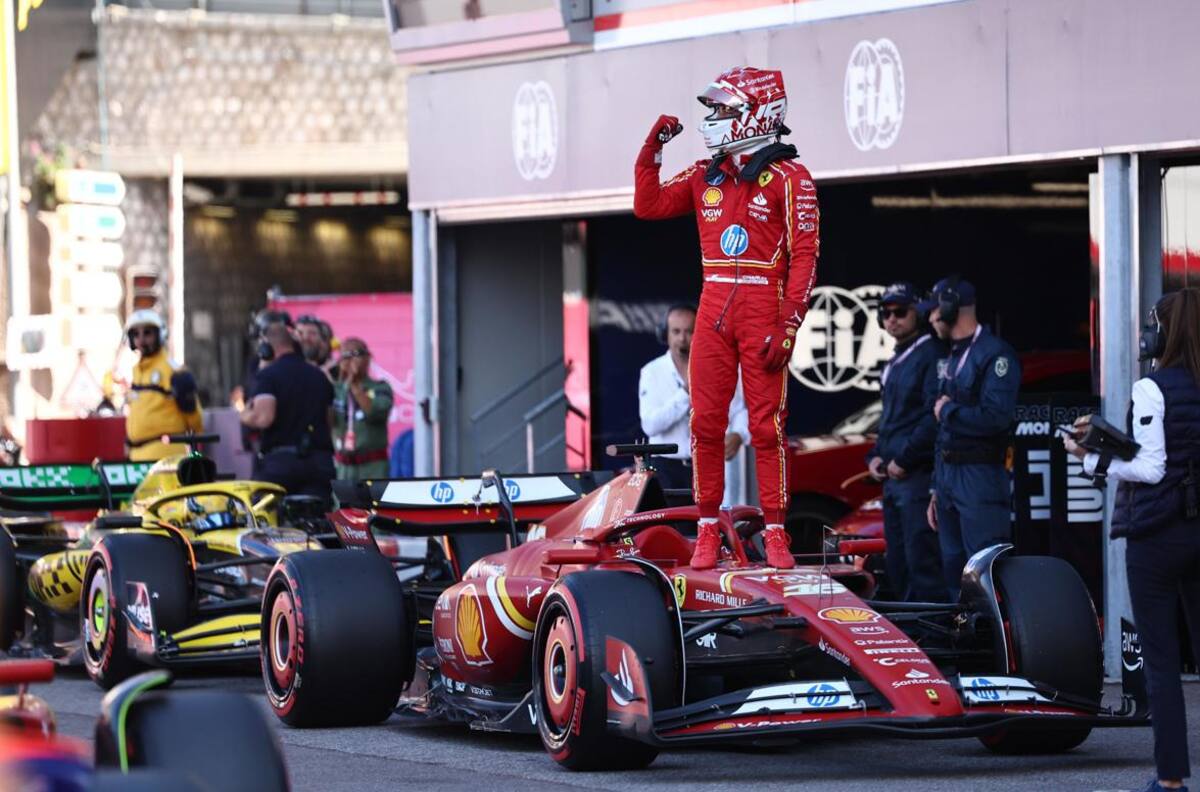 Golpe a Red Bull en la F1: Charles Leclerc le dio la pole position a Ferrari en Mónaco