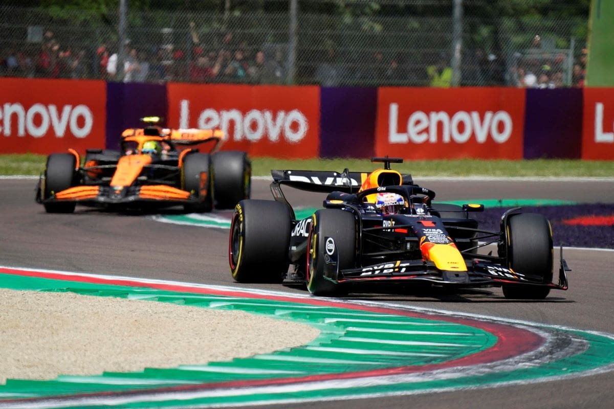 Max Verstappen y Lando Norris. (Foto: EFE)