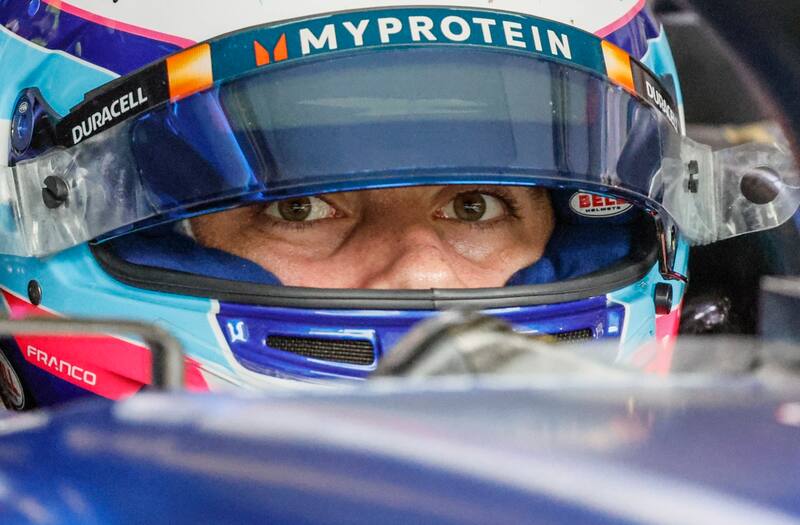 Franco Colapinto se lució en la qualy del Gran Premio de Azerbaiyán. EFE