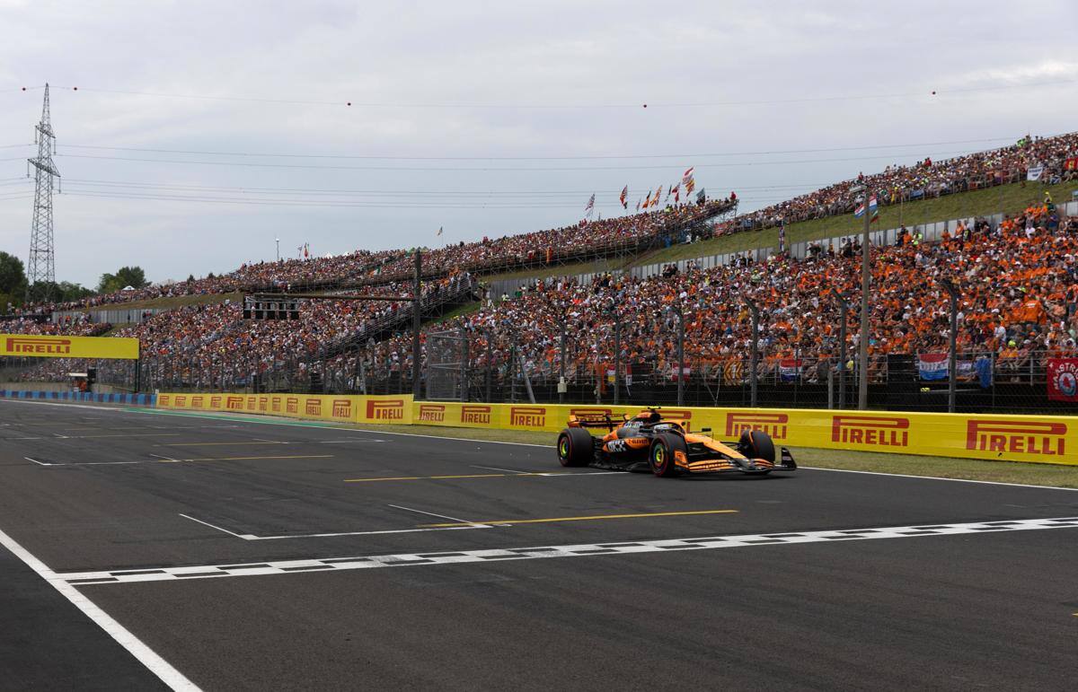 Lando Norris saldrá desde la pole position en el Gran Premio de Hungría. EFE