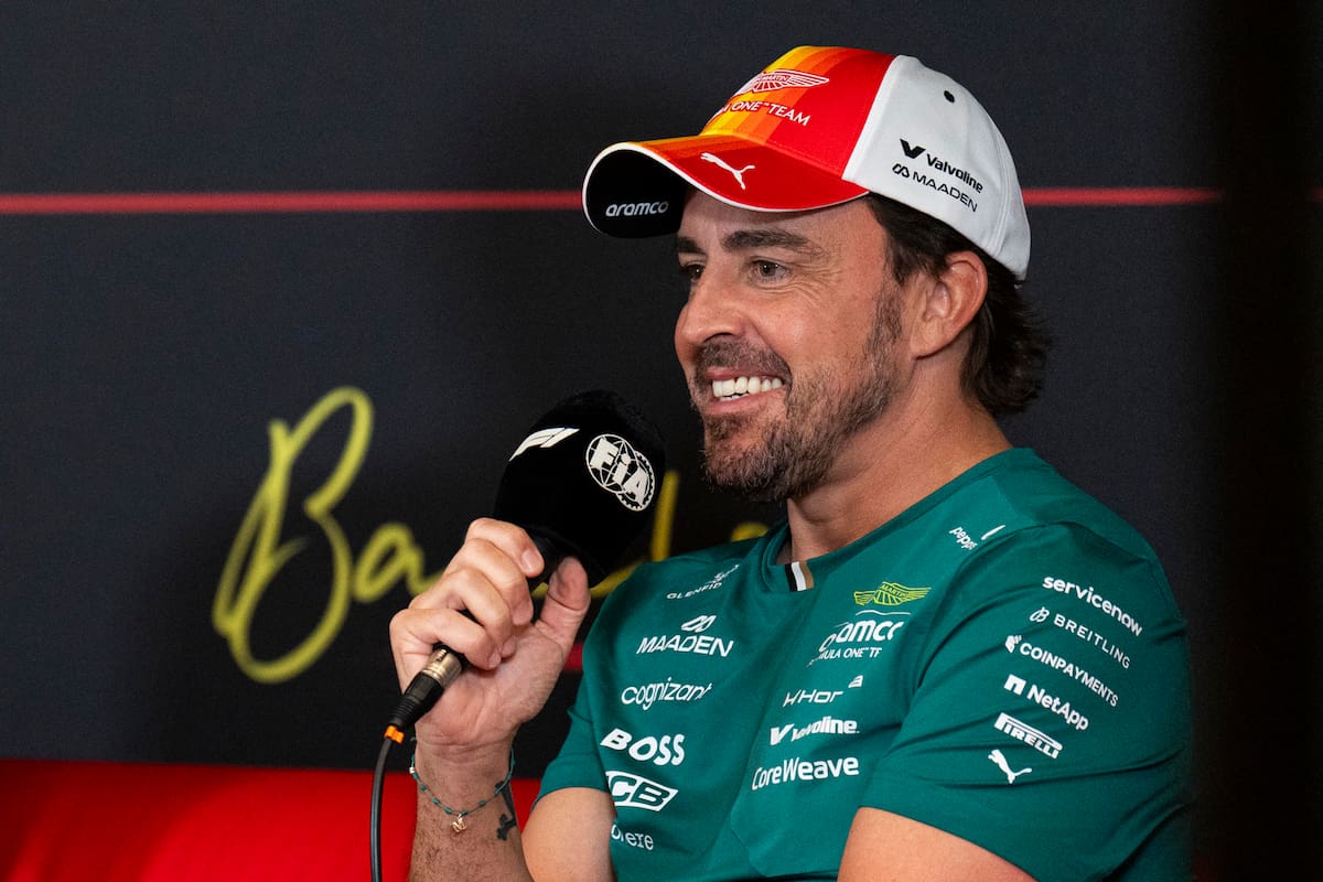 Fernando Alonso en la previa del GP de Barcelona. Foto: EFE.