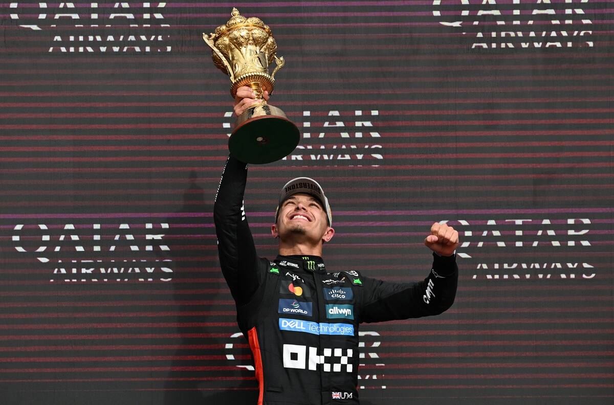 Terminó llorando: Lando Norris gana una carrera loca en Gran Bretaña y la F1 queda al rojo vivo