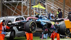 VIDEO | ¡Una nueva! Franco Colapinto chocó en el Gran Premio de Brasil