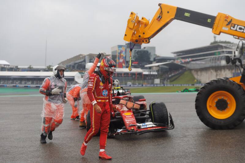 Ferrari no brilló en el Gran Premio de Brasil.