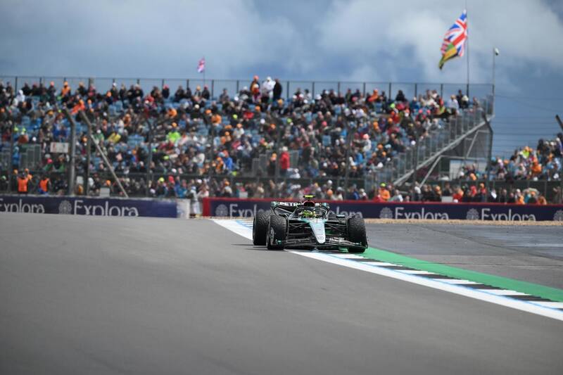 Lewis Hamilton en el Gran Premio de Gran Bretaña. EFE