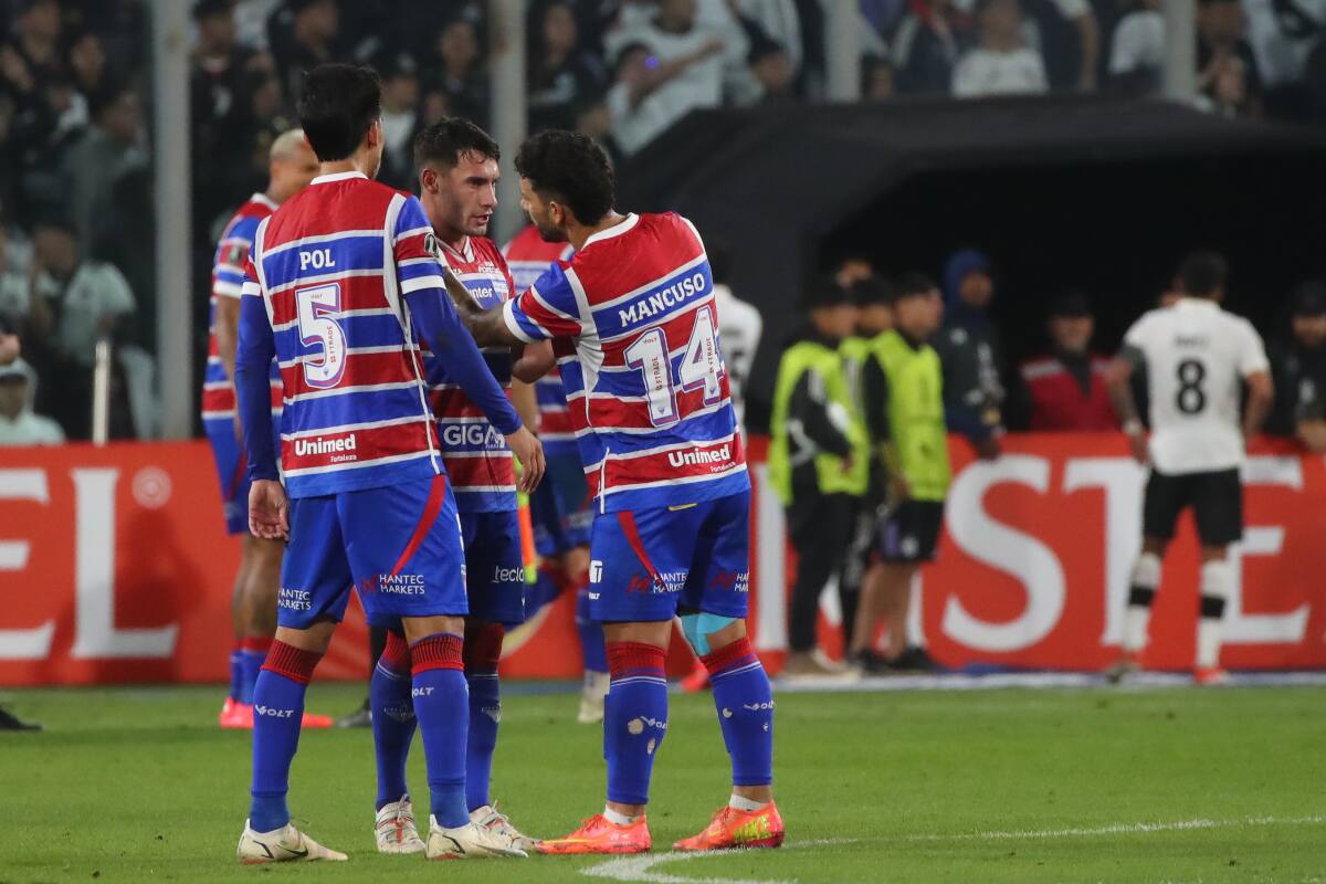 en el partido contra Colo Colo por Copa Libertadores.
