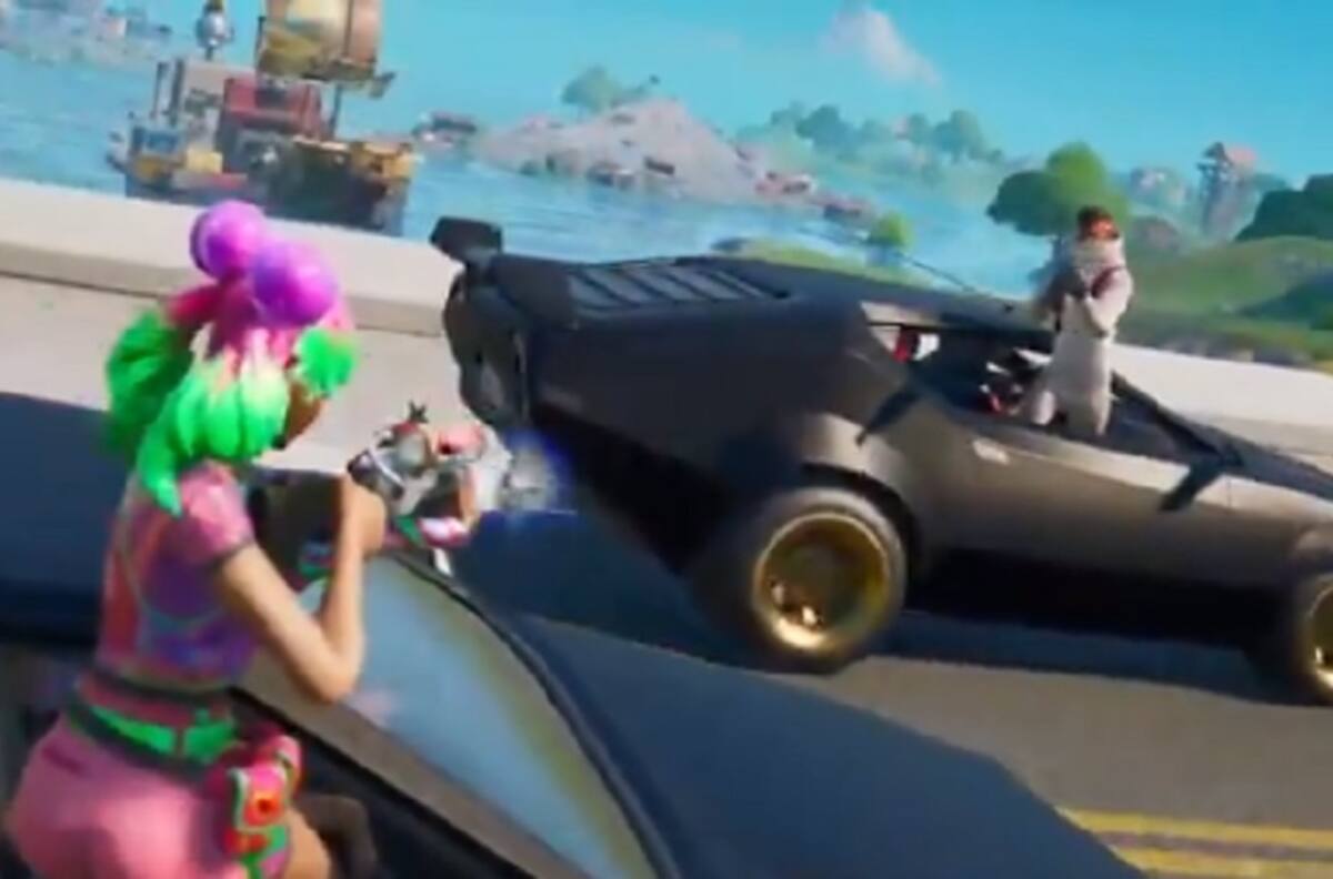 Ahora con autos: Fortnite presentó su actualización Joy Ride