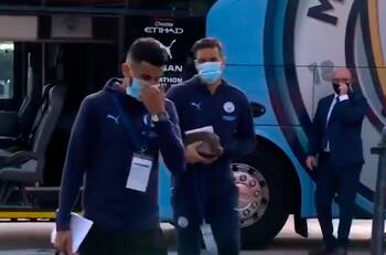 Con Claudio Bravo: Así fue la llegada del Manchester City para enfrentar a Real Madrid