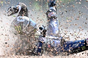 La dura caída de Viñales en los entrenamientos del Moto GP de República Checa