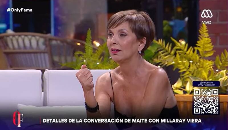 La animadora calificó de perverso el comportamiento de Maite Orsini. Créditos: Pantallazo Mega