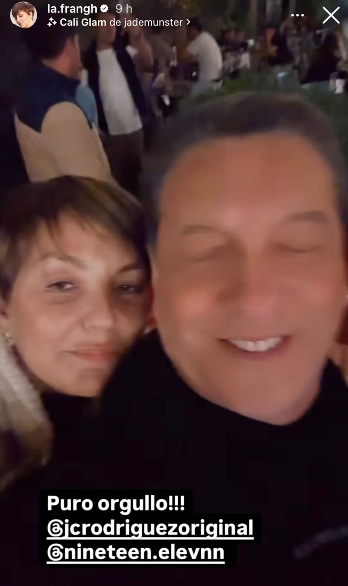 Fran García-Huidobro y Julio César Rodríguez orgullosos del logro de su hijo.