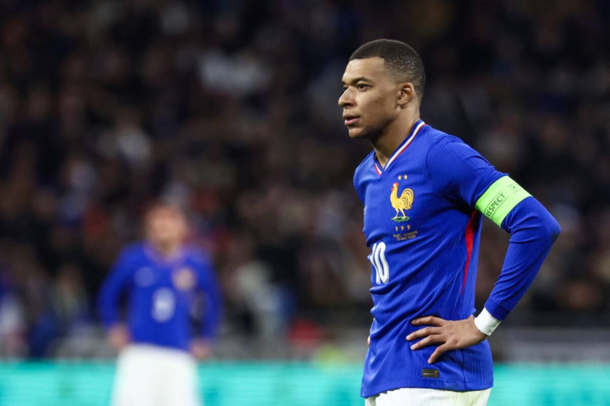 Kylian Mbappé en el partido ante Alemania.