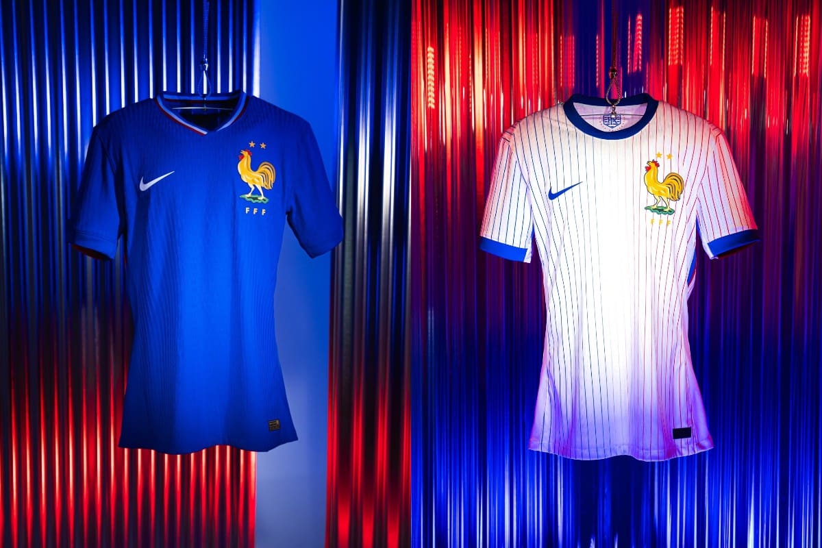 Camisetas local y visita de Francia para la Eurocopa 2024.