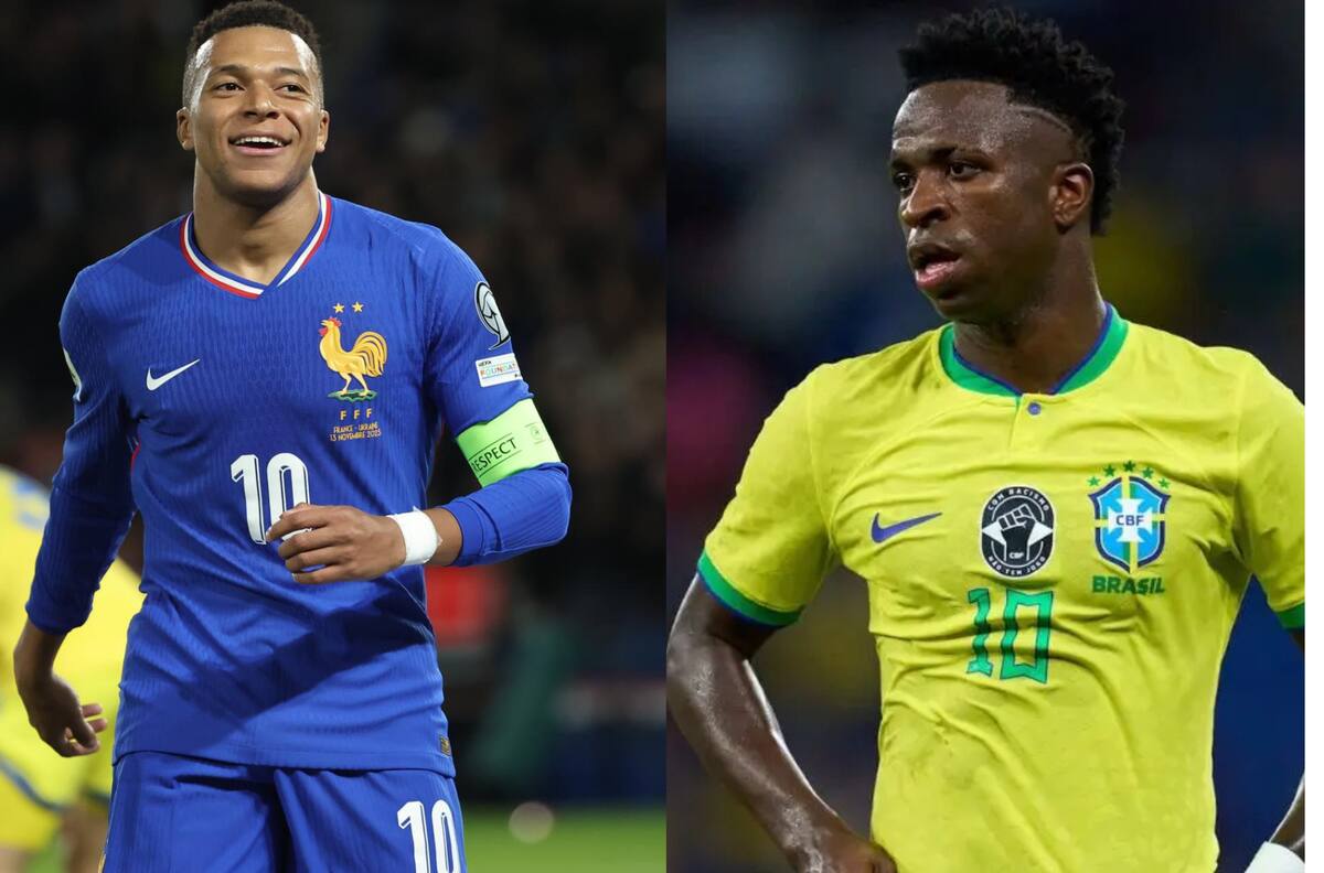 Vinícius contra Mbappé: hora y dónde ver hoy Brasil vs. Francia, el amistoso con sabor a final de Mundial