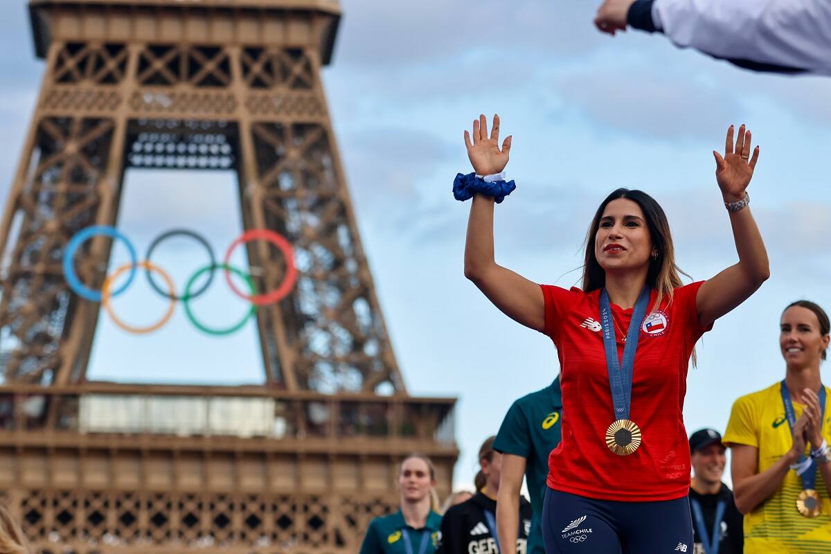 Francisca Crovetto y un oro histórico para Chile en París 2024. Foto: Team Chile.