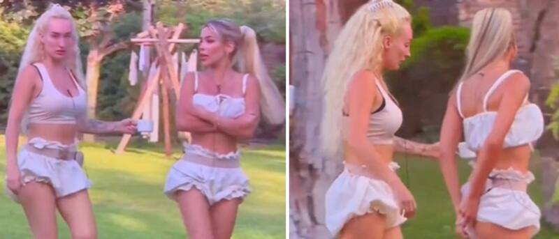 Francisca Maira y Oriana Marzoli en "Ganar o Servir". Créditos: Pantallazo X