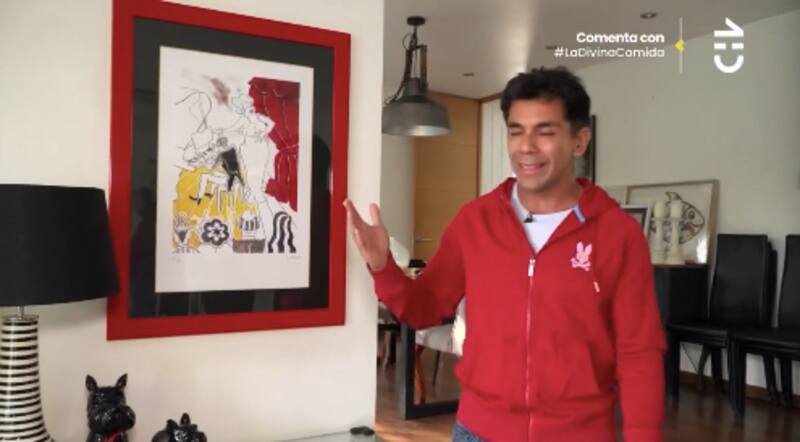 El cuadro de "la cantante". Foto: CHV.