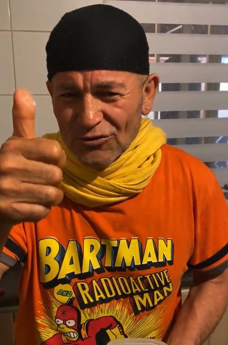 Francisco Arenas en su live en Instagram.