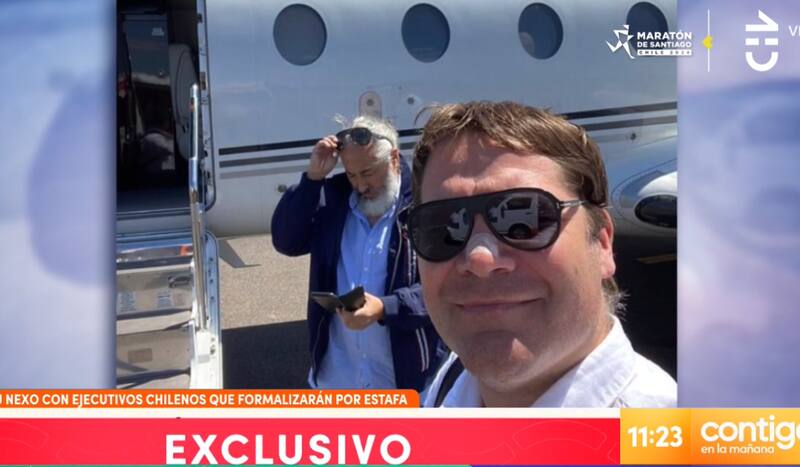 Francisco Coeymans y Parived en avión privado pagado por Tonka Tomicic.