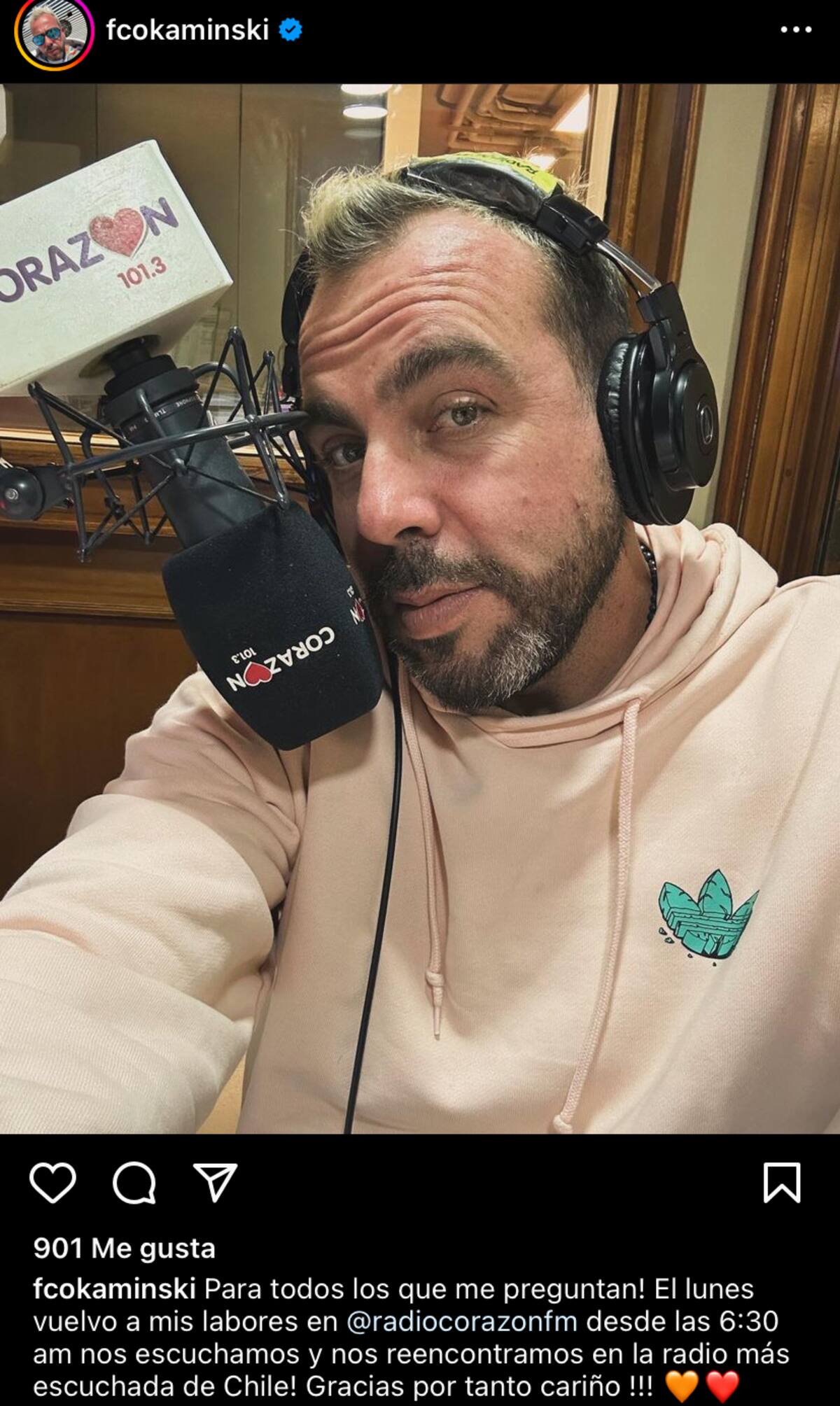 Francisco Kaminski vuelve a la radio.