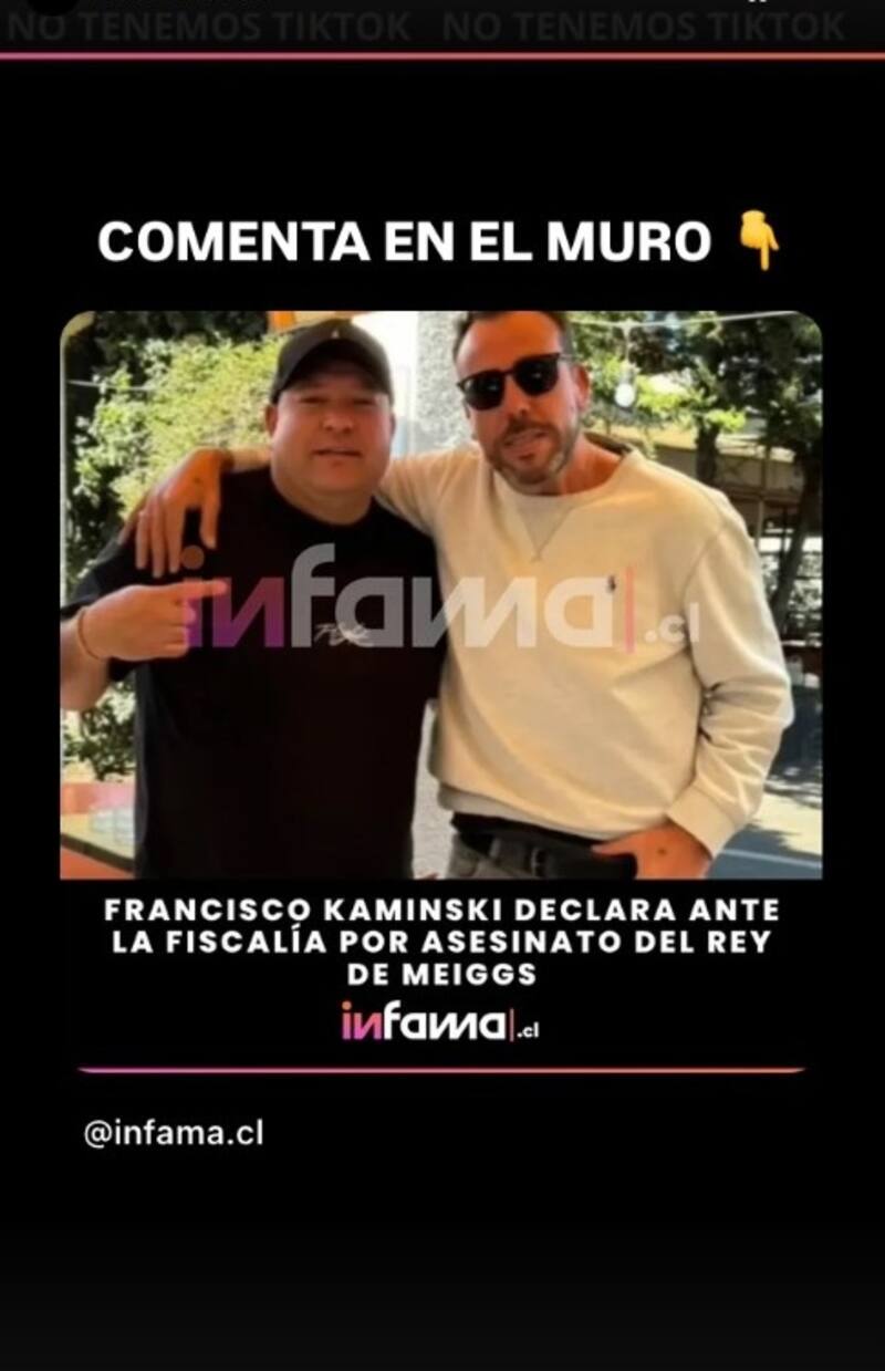 Las fotos del animador junto al Rey de Meiggs.